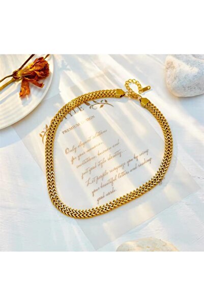 SONES قلادة سميكة من الفولاذ من القش Sns 2029040 لامع غير مملوء بالتشوه