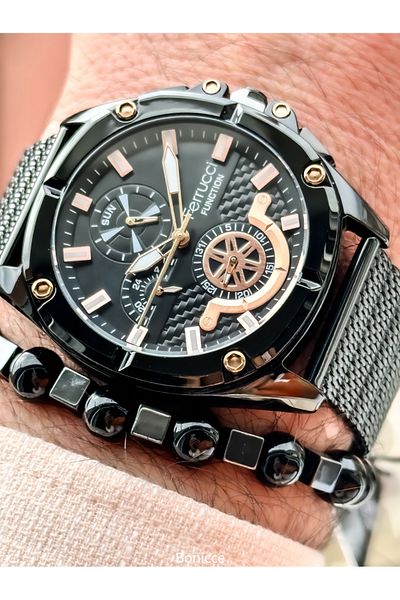 Ferrucci Silver Men's Wristwatch + Bracelet Gift