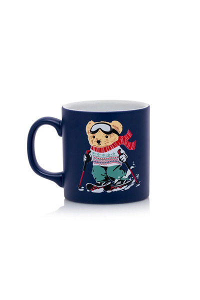 LC Waikiki Lacivert Ayı Teddy Baskılı Seramik Kupa 320 Ml