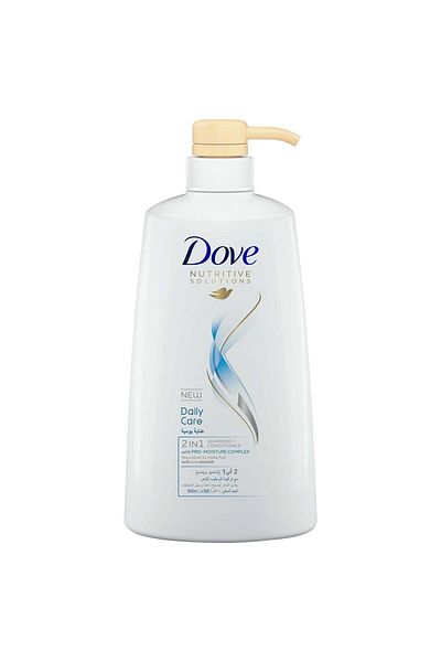 Dove Shampoo Daily Care 2in1 600ml 23589 --- Dove Shampoo Daily Care 2in1 600ml