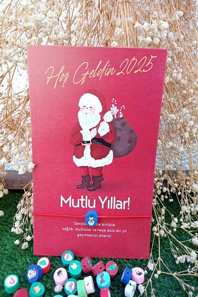 Emtory 10 Pieces Welcome 2026 Christmas Bracelet with Santa Claus Card - New Year's Gift - Lucky Bracelet