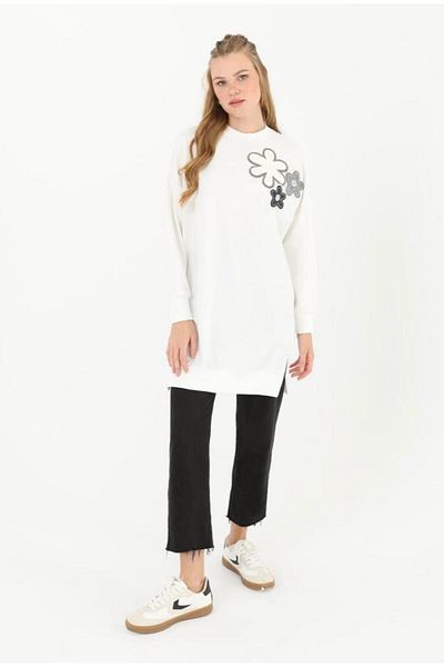 Puane Flower Detailed Two-Thread Tunic