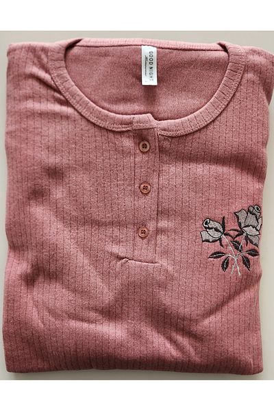 GOOD NİGHT Battal Size Interlock Mother Pajamas Set 1912
