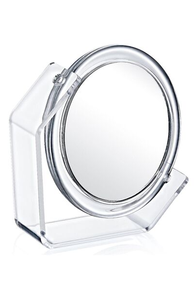 MAQYA Cosmetics Masa Üstü Yuvarlak Ayna Makyaj Aynası Çift Taraflı 3x-1x [ft-...