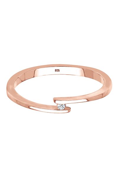 ELLI Inel din argint 925 - design cu diamante