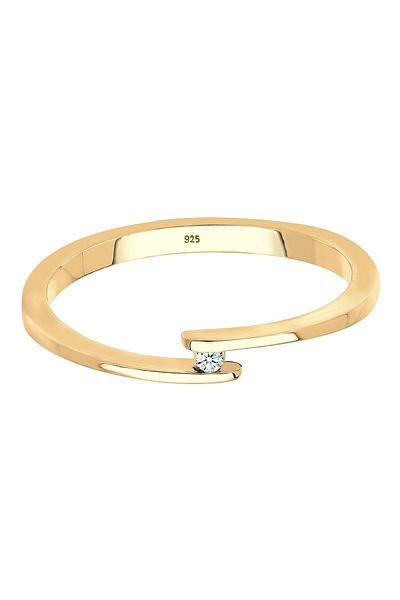 ELLI Ring Diamond 925 Sterling Silver