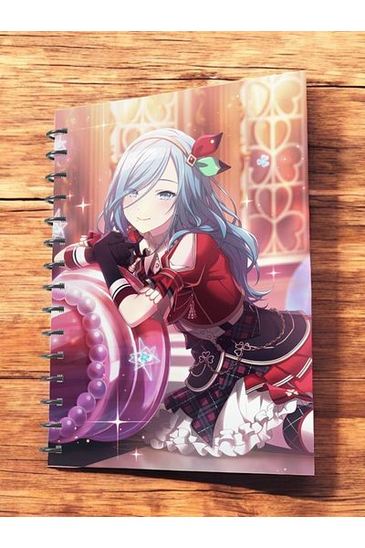 nihonwosekai 50 Sheets Hatsune Miku Colorful Pjsekai Project Sekai Anime A5 Boy Spiral Notebook Hinomori Shizuku