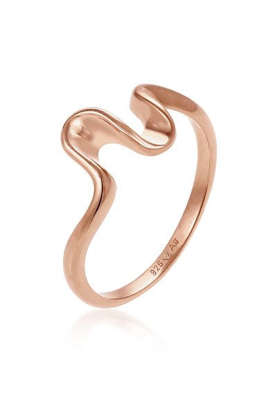 ELLI Damenring – Wave-Look-Trend, 925er Sterlingsilber