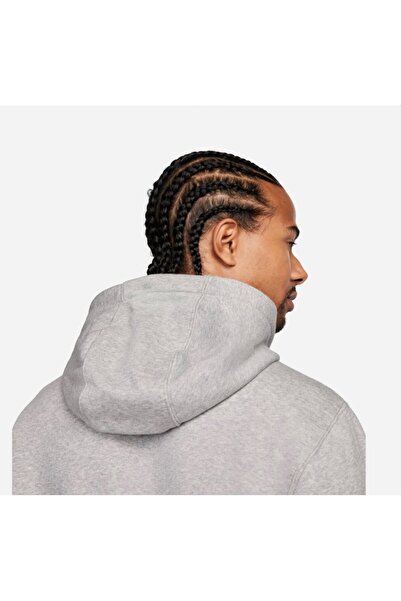 Nike Gri Erkek Kapüşon Yaka Baskılı Sweatshirt FN2634-063