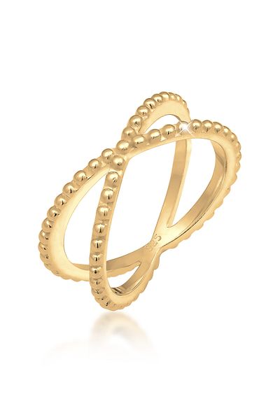 ELLI Ring Ladies Cross Ball Modern Blogger Trend In 925 Sterling Silver