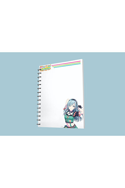 nihonwosekai 50 Sheets Hatsune Miku Colorful Pjsekai Project Sekai Anime A5 Boy Spiral Notebook Hinomori Shizuku