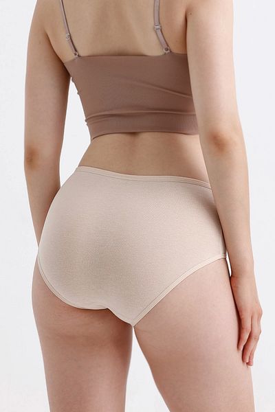 MEINE LIEBE سراويل داخلية قطنية مرنة للغاية بخصر عالٍ