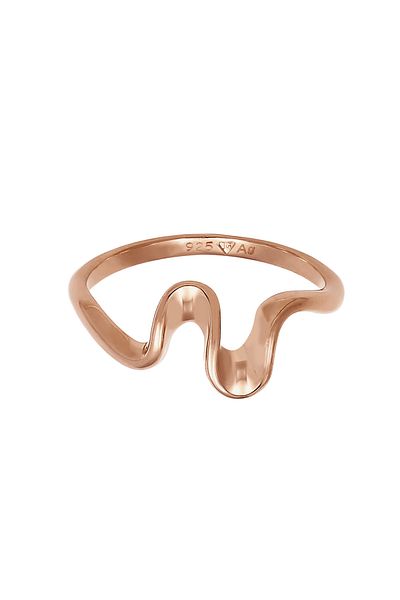 ELLI Damenring – Wave-Look-Trend, 925er Sterlingsilber