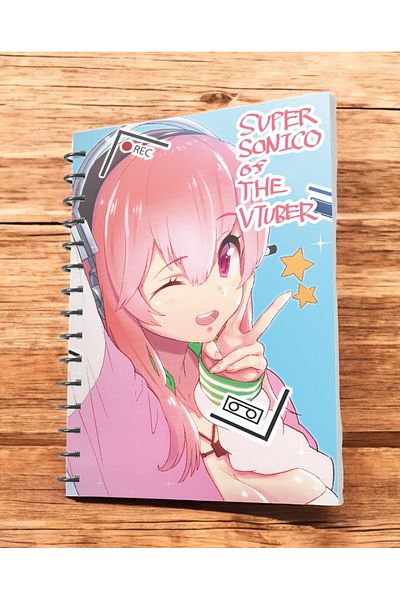 nihonwosekai Caiet Super Sonico A5 Anime Spiral 50 de coli