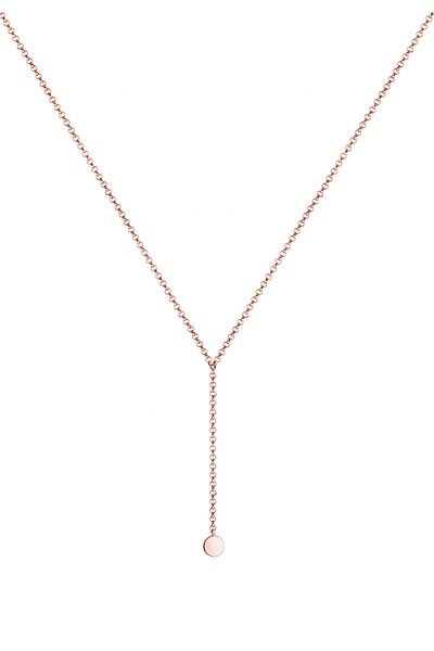 ELLI Colier pentru femei - Choker Y-Chain & Platelets Geo 925 Sterling Silver