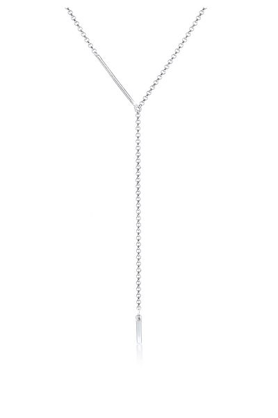 ELLI Colier Femeie Figaro Y-lanț Aspect Strat Argint Sterling 925