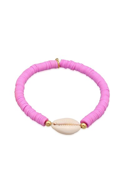 ELLI Armband Damen Trend Beads Bunt mit Kauri Muschel in 925 Sterling Silber
