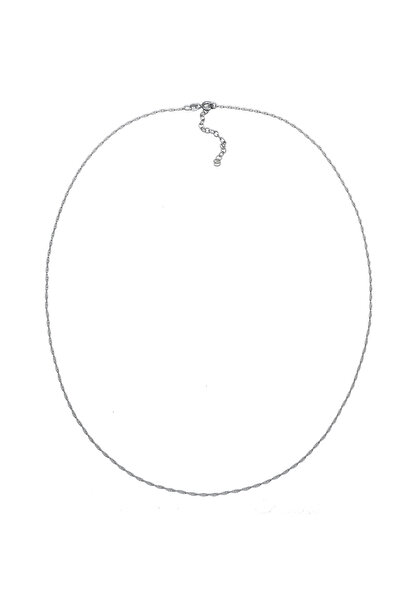 KUZZOI Pánský náhrdelník s jednoduchými články, zkroucený ze sterlingového stříbra 925