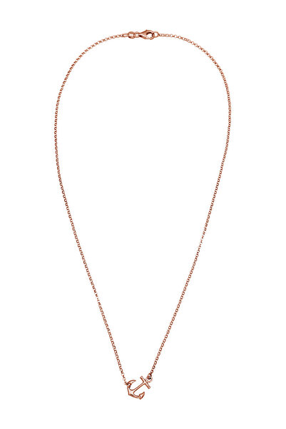 ELLI Dámský náhrdelník s kotvou a přívěskem Maritime ze sterlingového stříbra 925