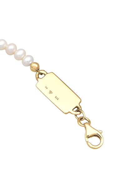 KUZZOI Pánský náramek Vintage Trend se sladkovodními kultivovanými perlami ze sterlingového stříbra 925