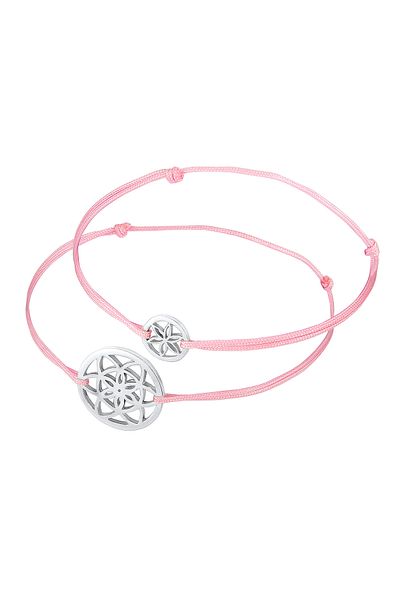 ELLI Brățară Doamnă Motiv De bază Flori ale Vieții Din Argint Sterling 925 Placat cu Aur Rose
