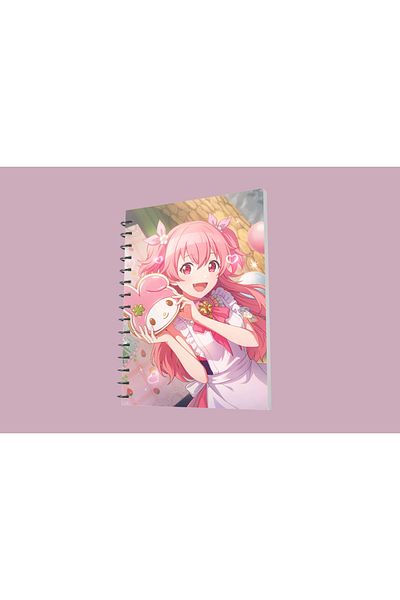 nihonwosekai 50 Sheets Hatsune Miku Colorful Pjsekai Project Sekai Anime A5 Boy Spiral Notebook Momoi Airi