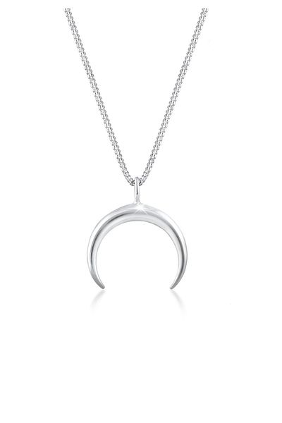 ELLI Colier Doamnă Crescent Moon Astro Blogger În Argint Sterling 925