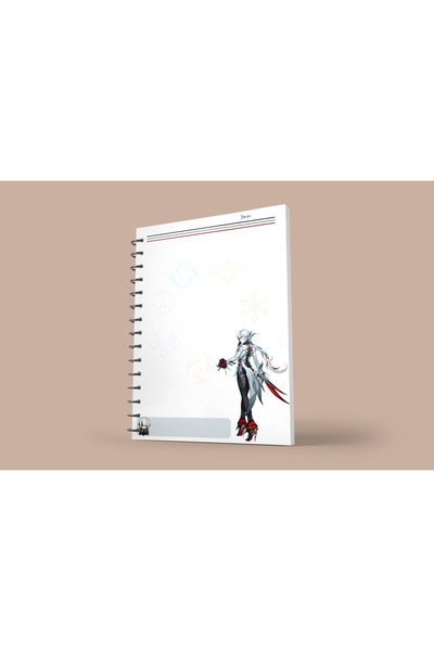 nihonwosekai Arlecchino Genshin A5 Boy Anime Notebook 50 Sheets