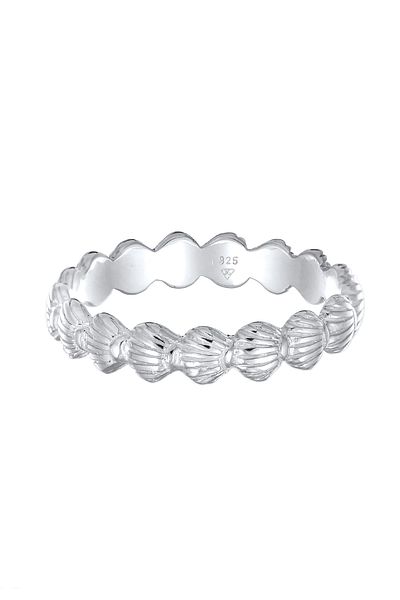 ELLI Ring Damen Band Muscheln Maritim Strand Look Sommer in 925 Sterling Silber