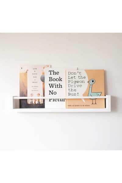 EGN WOODS 1X50CM Perete pentru bibliotecă pentru cameră pentru copii - Raft p...