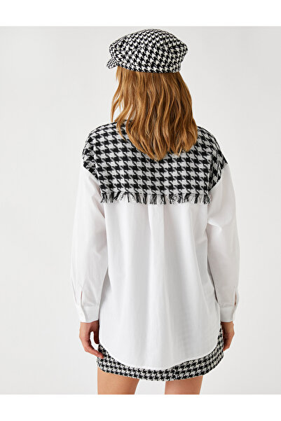 Koton Oversize Shirt with Pocket Detail