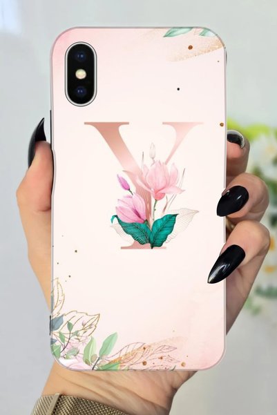 Snacase حافظة سيليكون متوافقة مع هاتف Apple iPhone Xs مطبوعة بنمط حرف Y
