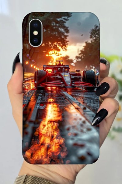 Snacase جراب من السيليكون المطبوع عالي الدقة متوافق مع هاتف Apple iPhone Xs