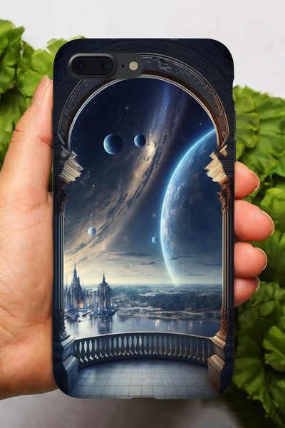 Snacase Apple iPhone 8 Plus Compatible Hd+ Printed Galaxy Patterned Silicone ...