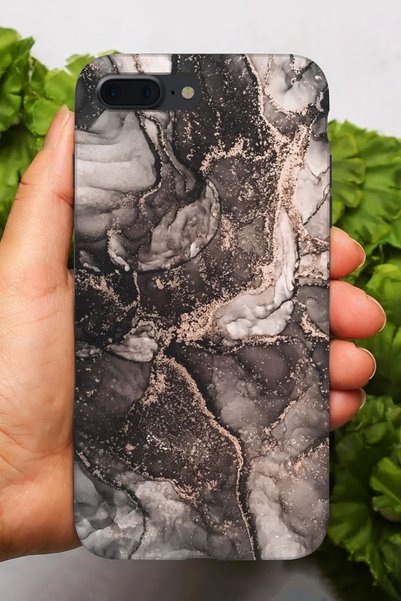 Snacase جراب سيليكون متوافق مع هاتف Apple iPhone 7 Plus مطبوع عليه نمط رخامي ...