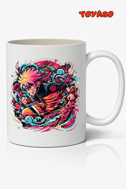 Toyaso كوب ناروتو اوزوماكي بتصميم الرسوم المتحركة باللون الأبيض هدية لصديق ال...