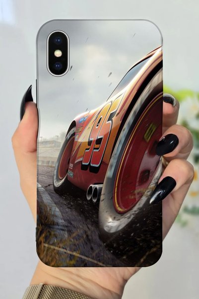 Snacase حافظة سيليكون بنمط ماكوين مطبوعة عالية الدقة متوافقة مع هاتف Apple iP...