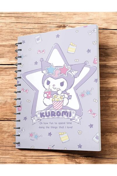 nihonwosekai Kuromi Sanrio Anime A5 Size Spiral Notebook 50 Sheets