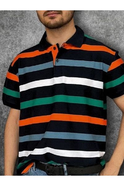 MODA Ανδρικό μπλουζάκι Polo Neck 100% βαμβάκι, άνετο, εύκολο στο σίδερο, καλής ποιότητας