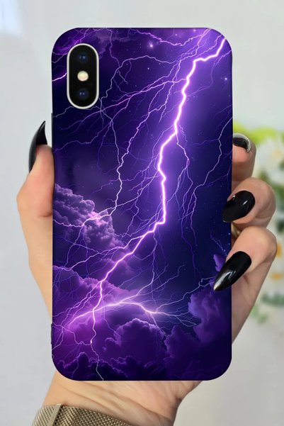 Snacase حافظة سيليكون متوافقة مع هاتف Apple iPhone Xs Max مطبوعة بنمط مشهد ال...