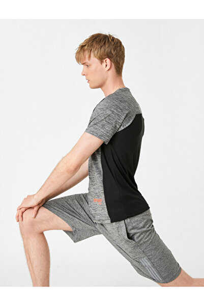 Koton Λιωμένο αθλητικό T-Shirt Crew Lack