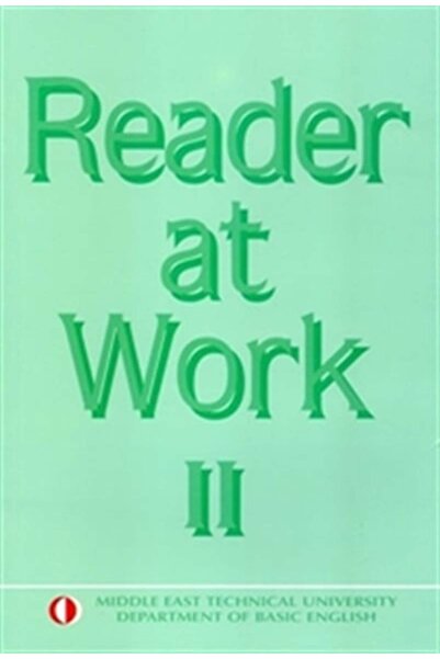 ODTÜ Geliştirme Vakfı Yayıncılık Reader at Work 2 Kolektif Kitabı 550 Sayfa O...
