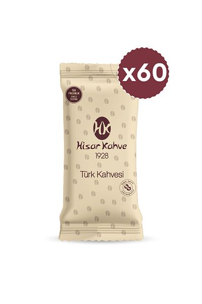 Hisar Kahve Hisar Single Cup Turkish Coffee 12 Pcs (X5)