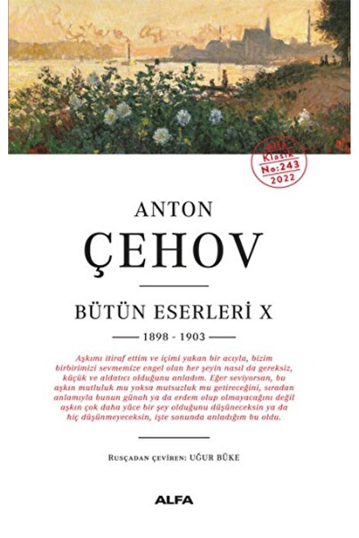 Alfa Yayınları Anton Çehov Bütün Eserleri X 1898-1903