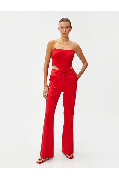 Koton Abendkleid, Korsett, Bustier, trägerlos, mit Bügel