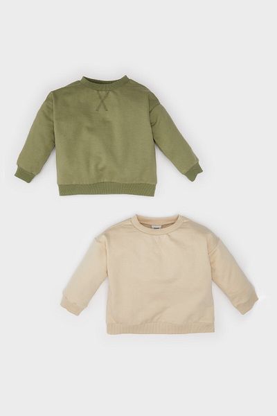 DeFacto Φούτερ Crew Neck Soft Feather Σετ 2 τεμαχίων για αγοράκι - A7424a524wn