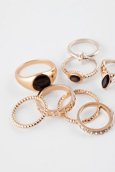 DeFacto Women's 8-Piece Leopes Print Ring E2688Axns