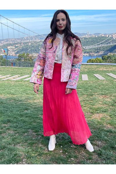 Madame Lucid Colorful Authentic Chiffon Bell Long Boho Skirts