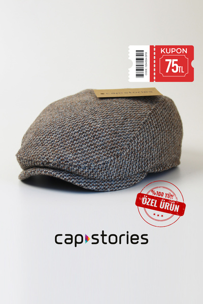 Capstories Men's Cap Hat - Wool, Standard Size, Premium 1St Class Fabric