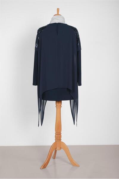 Alvina Асиметричний тунік з тюлем 2887